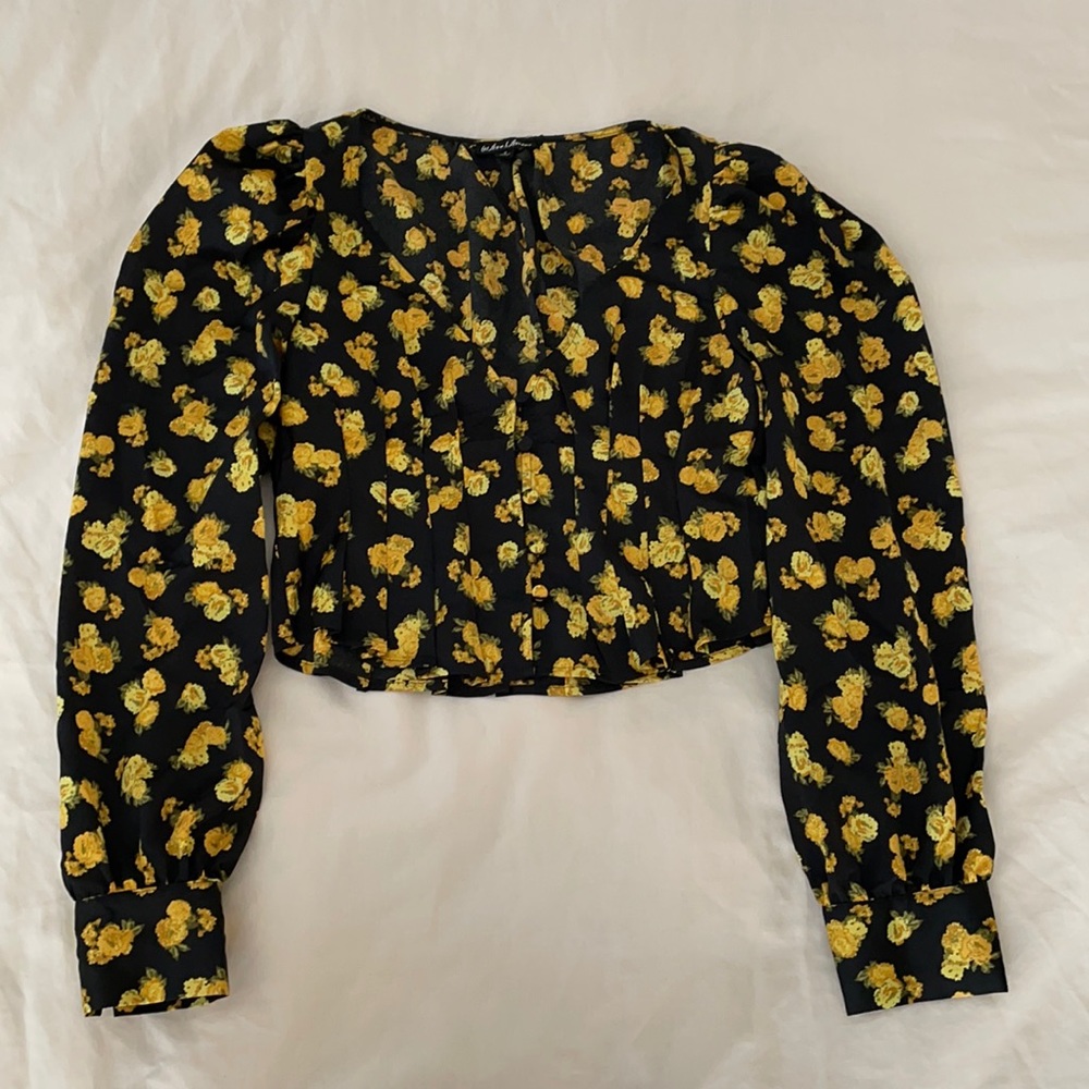 For Love and Lemons Elisa Blouse in Marigold - Picture 3 of 5